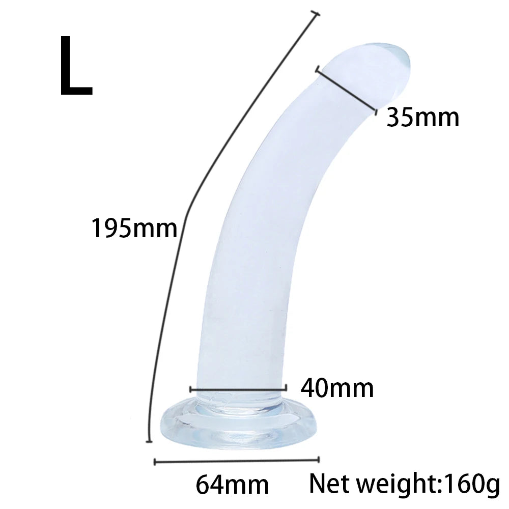 L size black strap-on harness dildo, 195mm length, 40mm base width