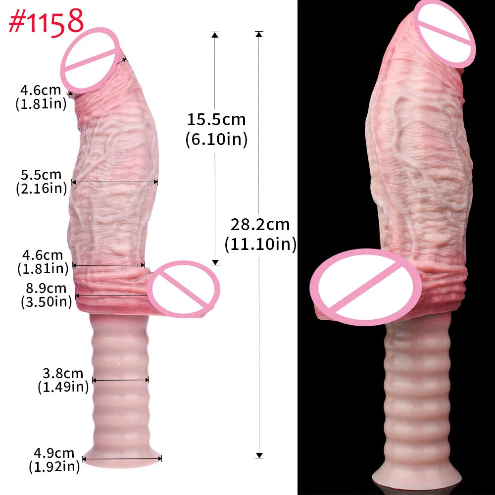 Light pink silicone sex toy, ribbed suction base and textured shaft