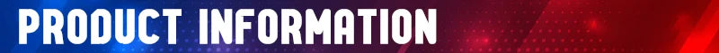 Product Information banner with bold title text