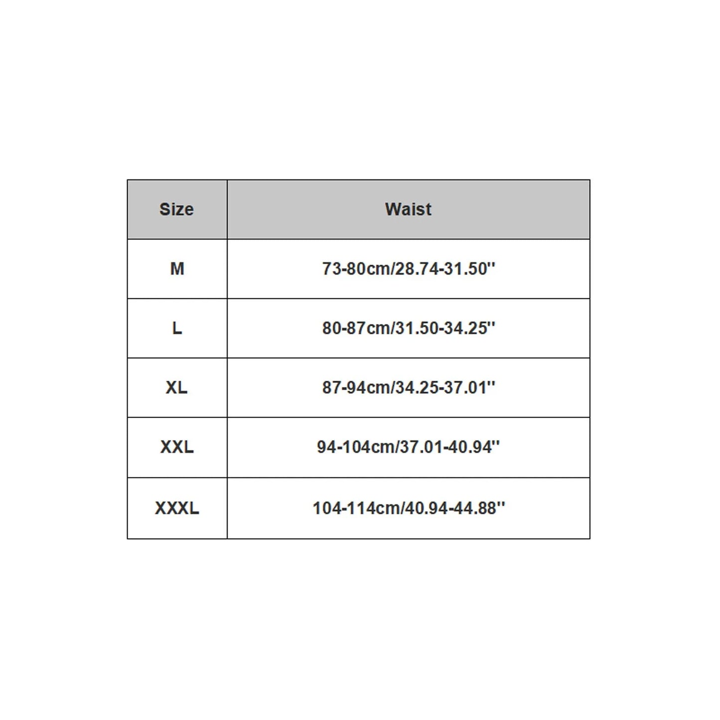 Size chart for Open-Mesh Cutout Short: waist measurements by size M–XXXL.