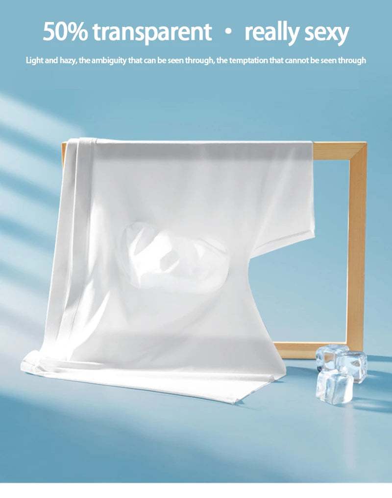 White seamless boxer briefs with contoured front pouch and smooth fabric