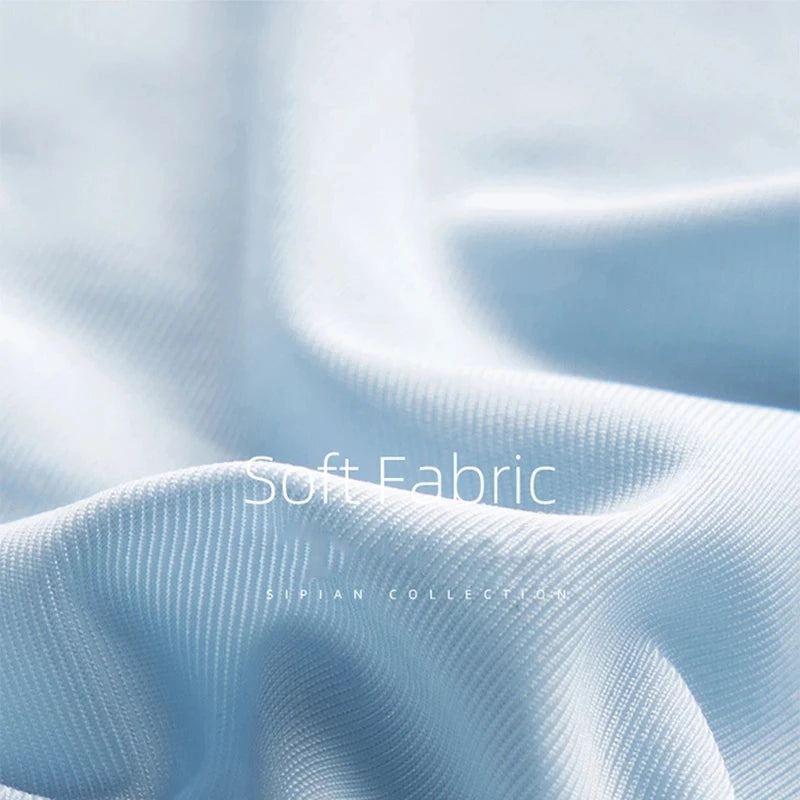 Light blue seamless boxer briefs fabric close-up, fine knit texture