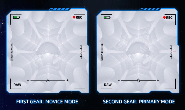 White masturbator cup control screen: novice mode (first gear) settings