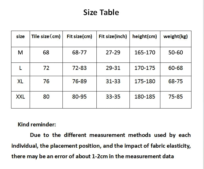 Size chart table for Button Detail Slim-Fit Brief with measurements by size
