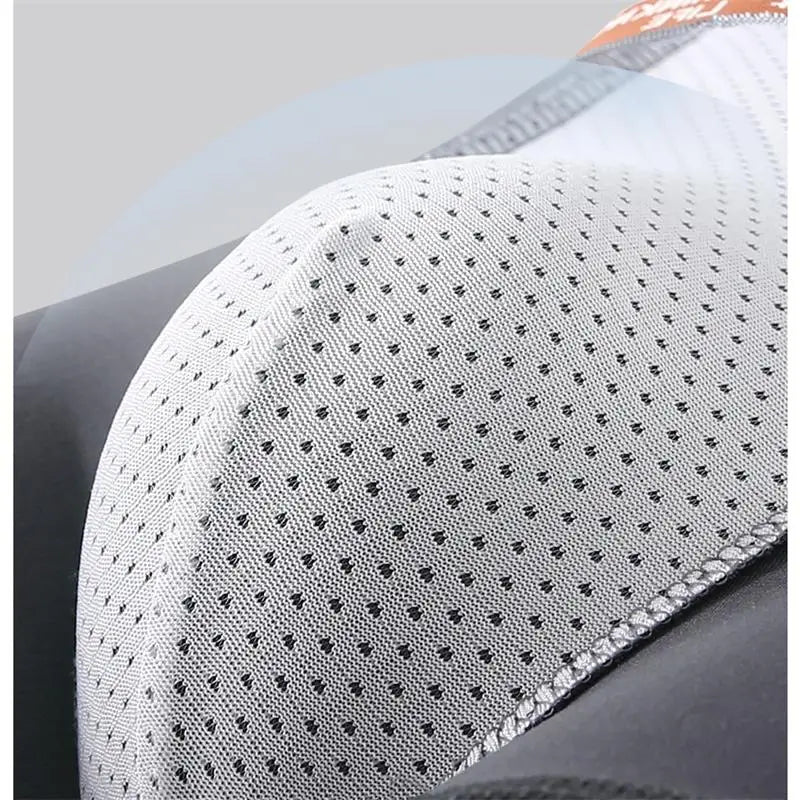 White seamless knit fabric boxer brief with patterned texture detail