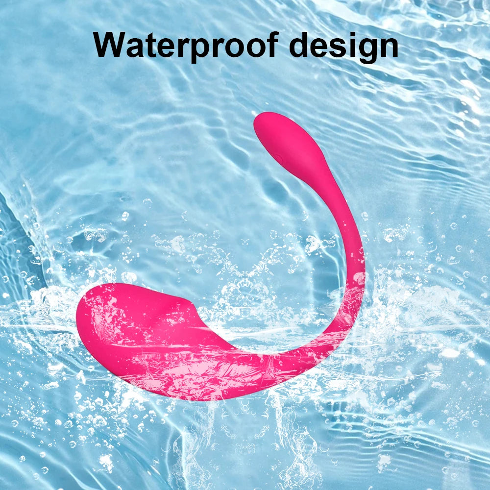 Pink waterproof curved g-spot vibrator with glossy, rounded surface