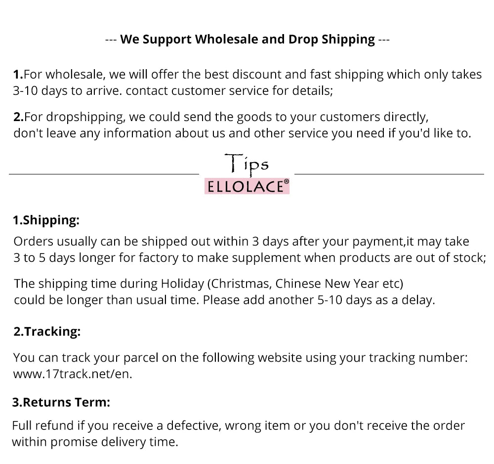 Shipping and returns information text; no lingerie product visible