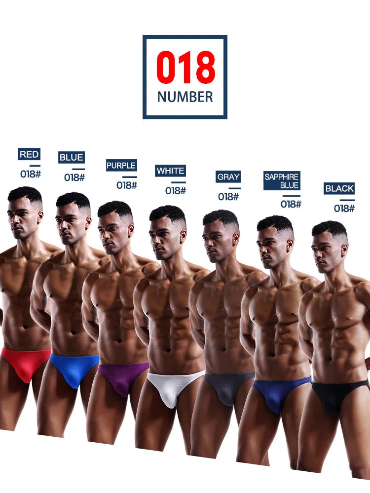 Color options for modal U-pouch low-rise briefs, multiple colors shown