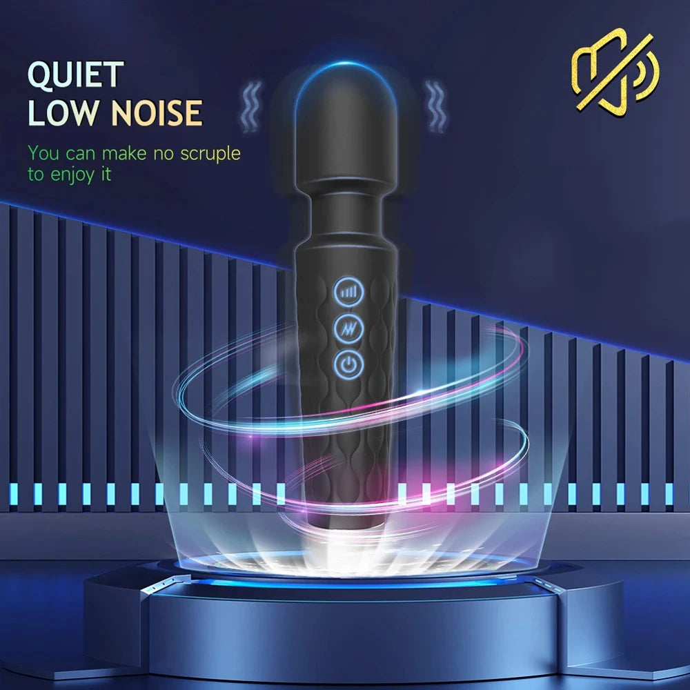 Black G-spot vibrator showing oval control panel with three circular buttons