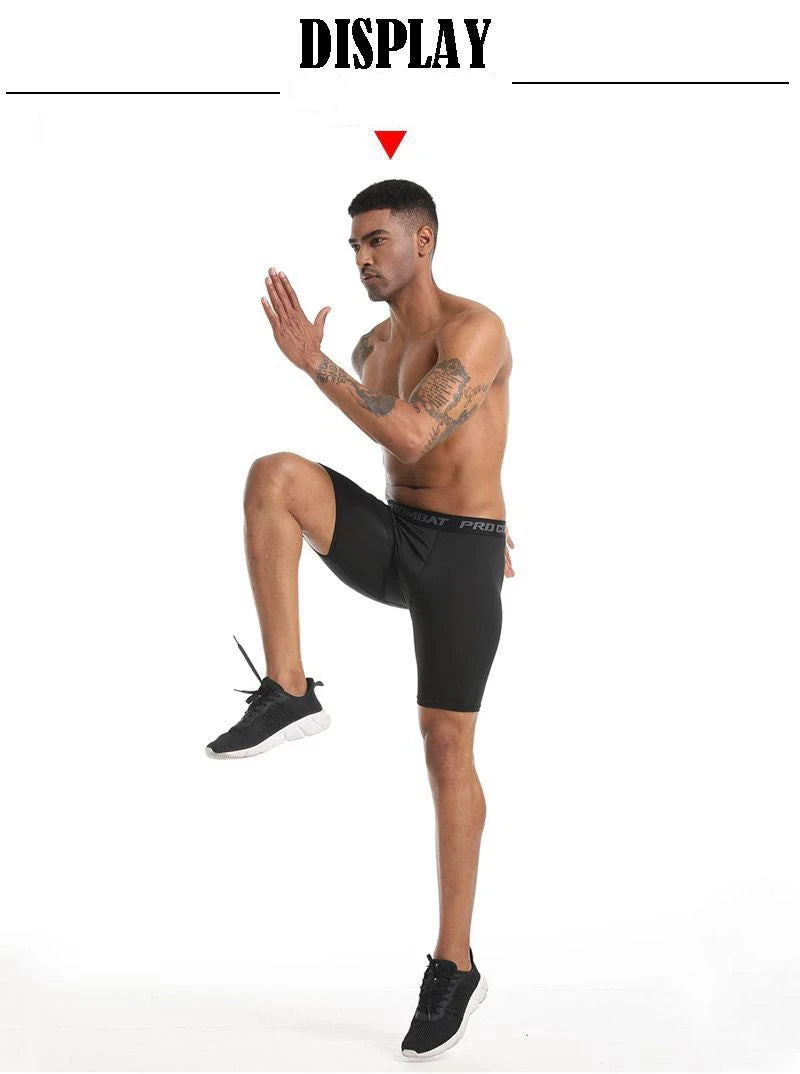 Black quick-dry sports boxer shorts worn in athletic pose, PRD Combat logo waistband visible