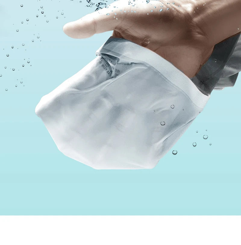 Light blue seamless boxer briefs, smooth fabric with no visible seams