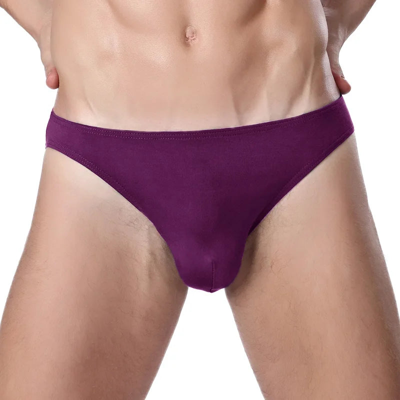 Modal U-pouch low-rise brief, purple