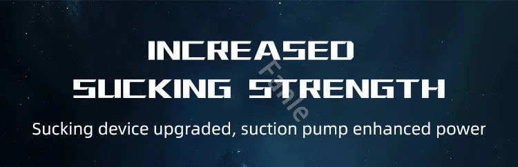 Banner text: Increased sliding strength suction device upgrade