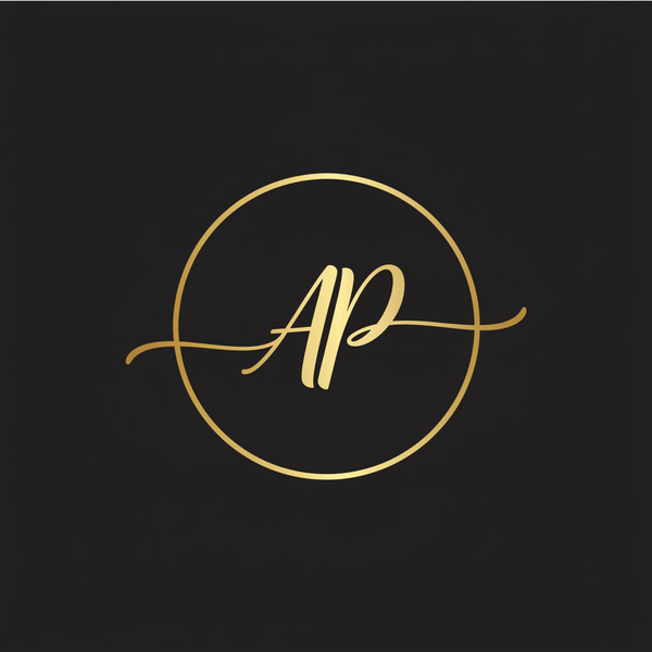 AP Logo - Gold on Black with Border